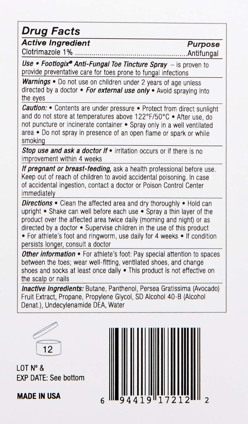 1.7 Fl Oz Anti-Fungal Toe Tincture Spray Z391465