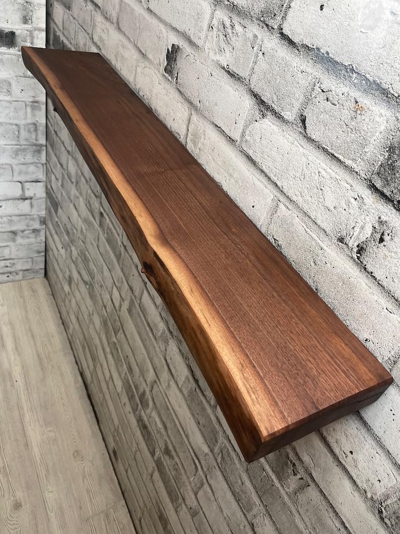 Live Edge Walnut Floating Shelf L744060