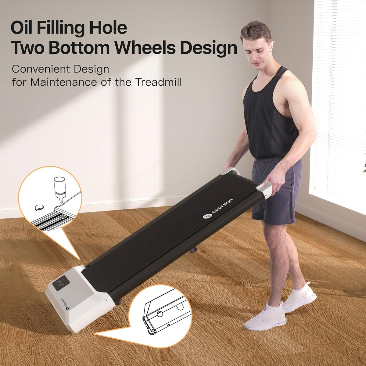 Walking Pad Treadmill with 265lbs Capacity I9063