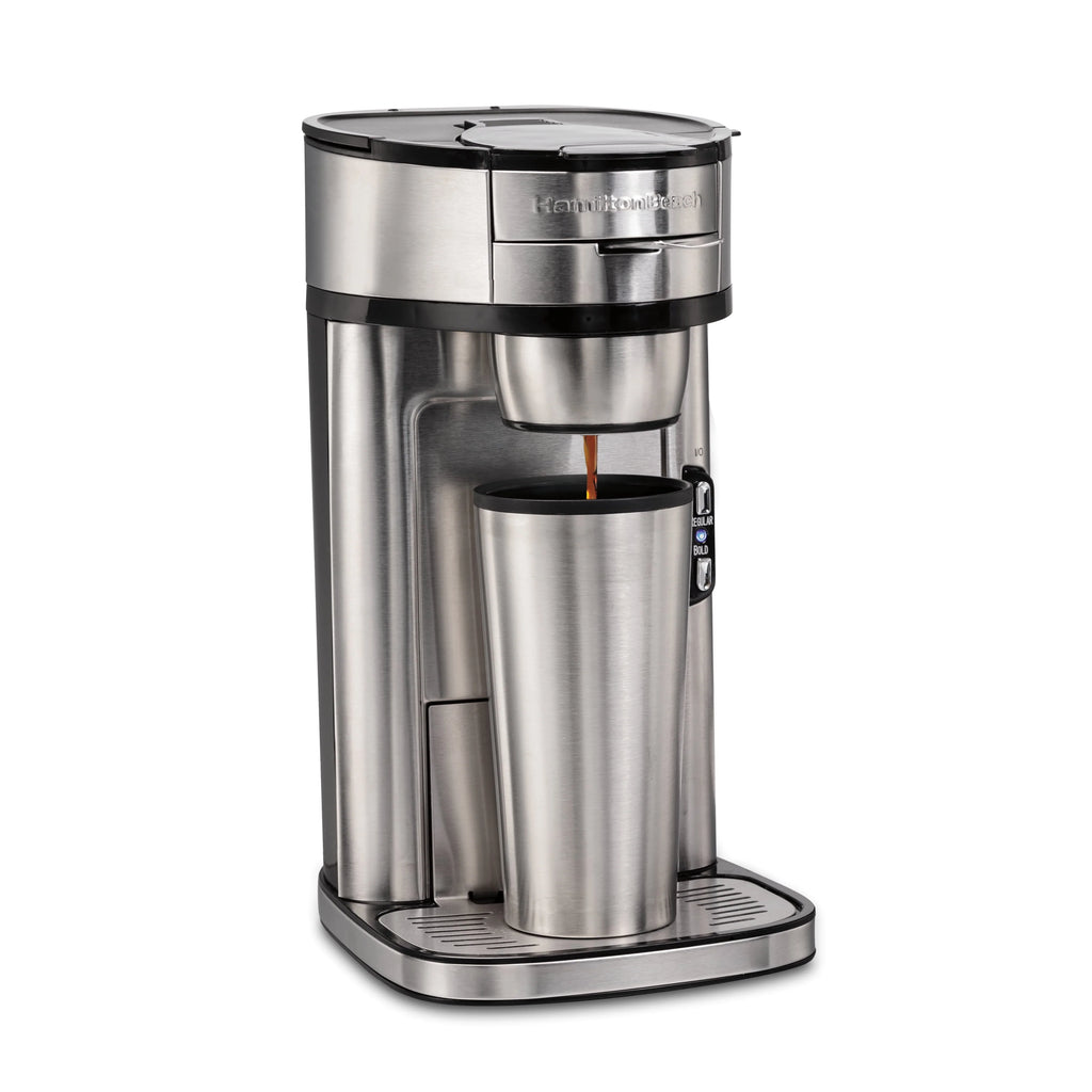 Single-Serve Coffee Maker, 14 oz., Stainless Steel R917800