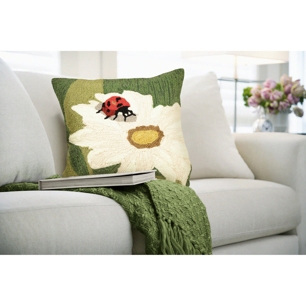 Frontporch Ladybug Indoor Outdoor Throw Pillow
