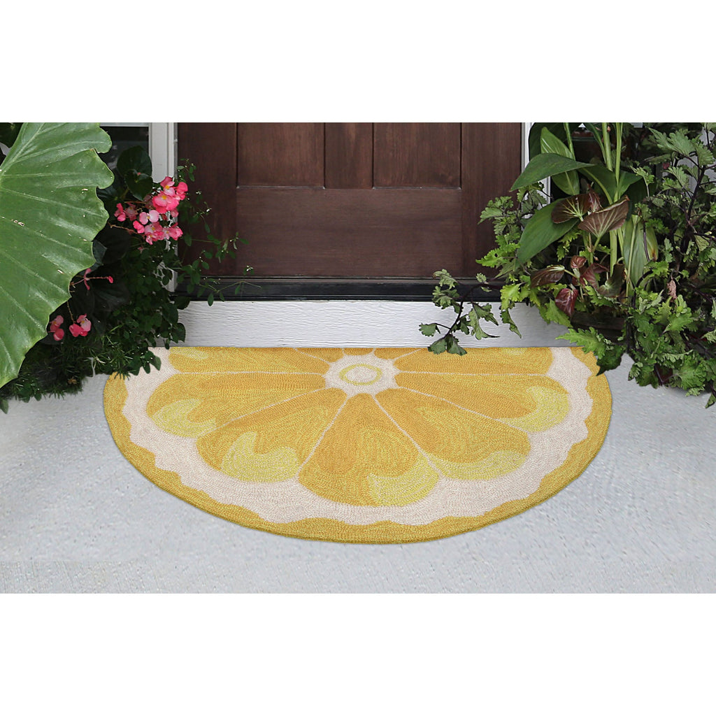 Frontporch Lemon Slice Indoor Outdoor Mat