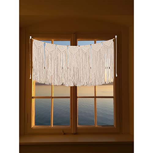 Macrame Curtains Valance Wall Hanging Treatments F275