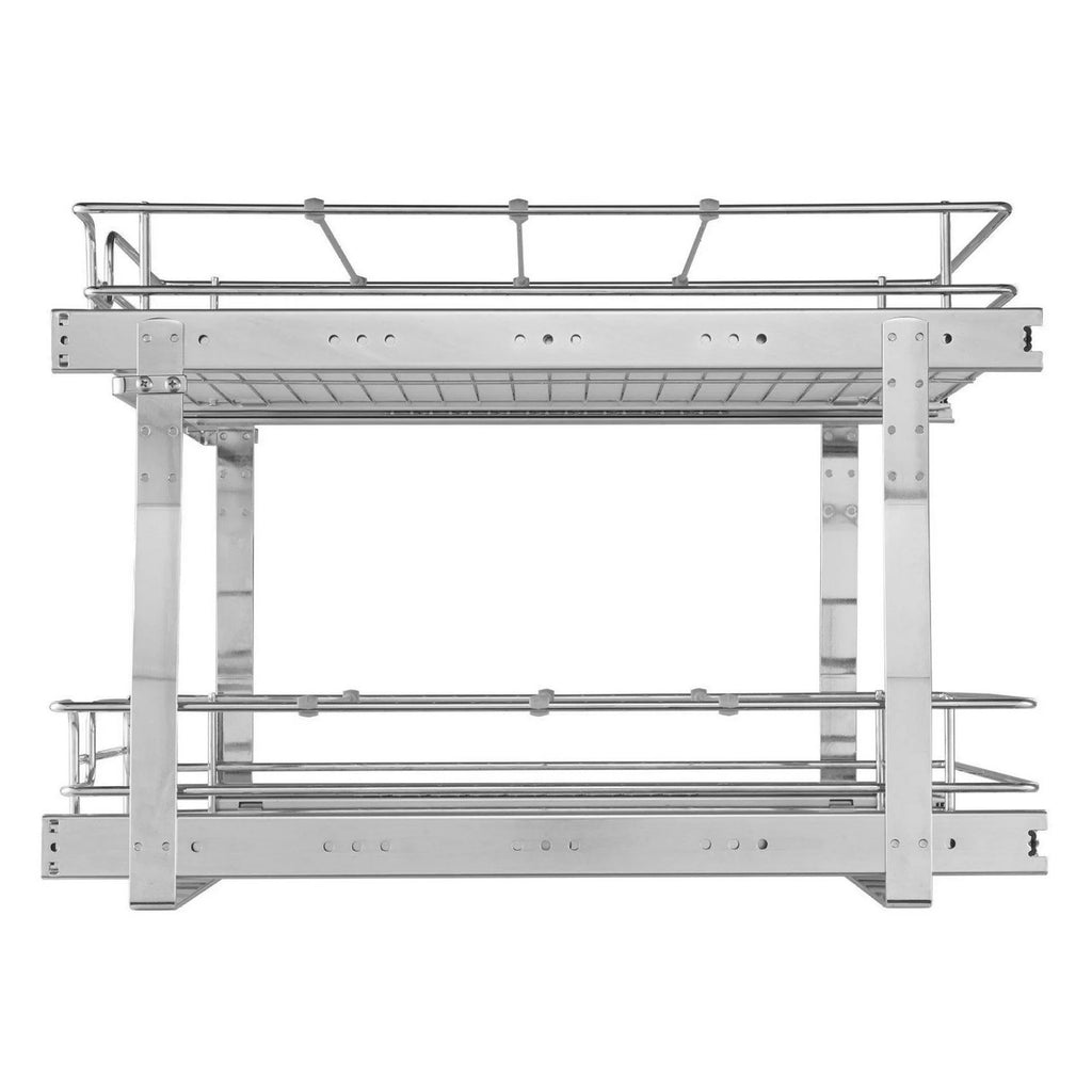 Heavy Duty Chrome Slide Out Cabinet Organizer 14W x 21D P26520