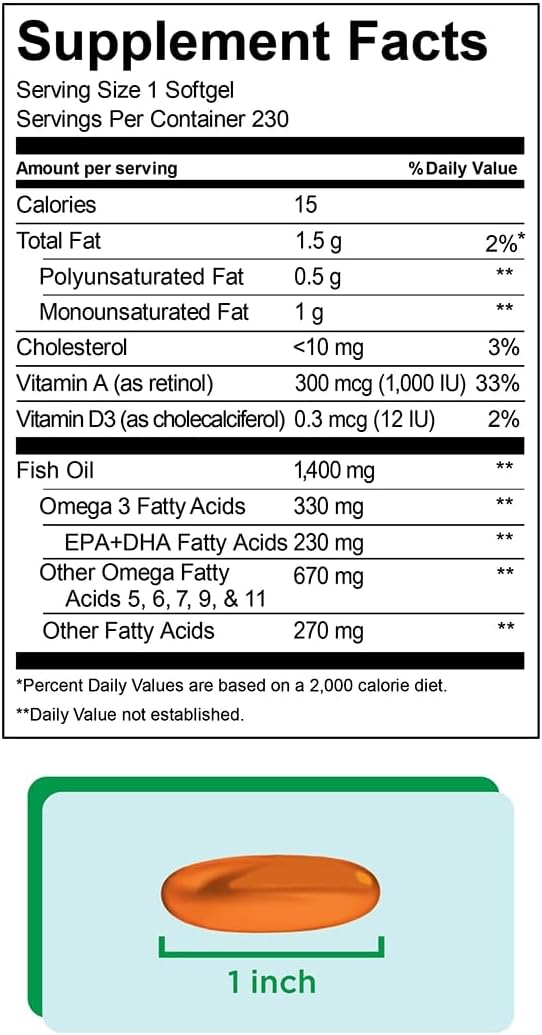 Wild Alaskan Fish Oil 1400 mg., 230 Softgels S2241