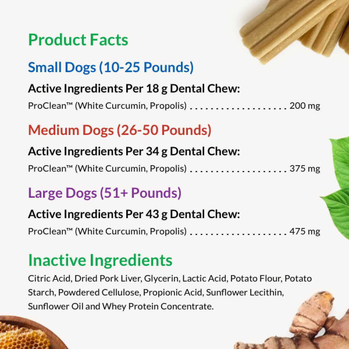 All Natural Canine Fresh Dental Chews Sticks I836892