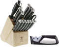 15-pc Knife Block Set with sharpener U98551