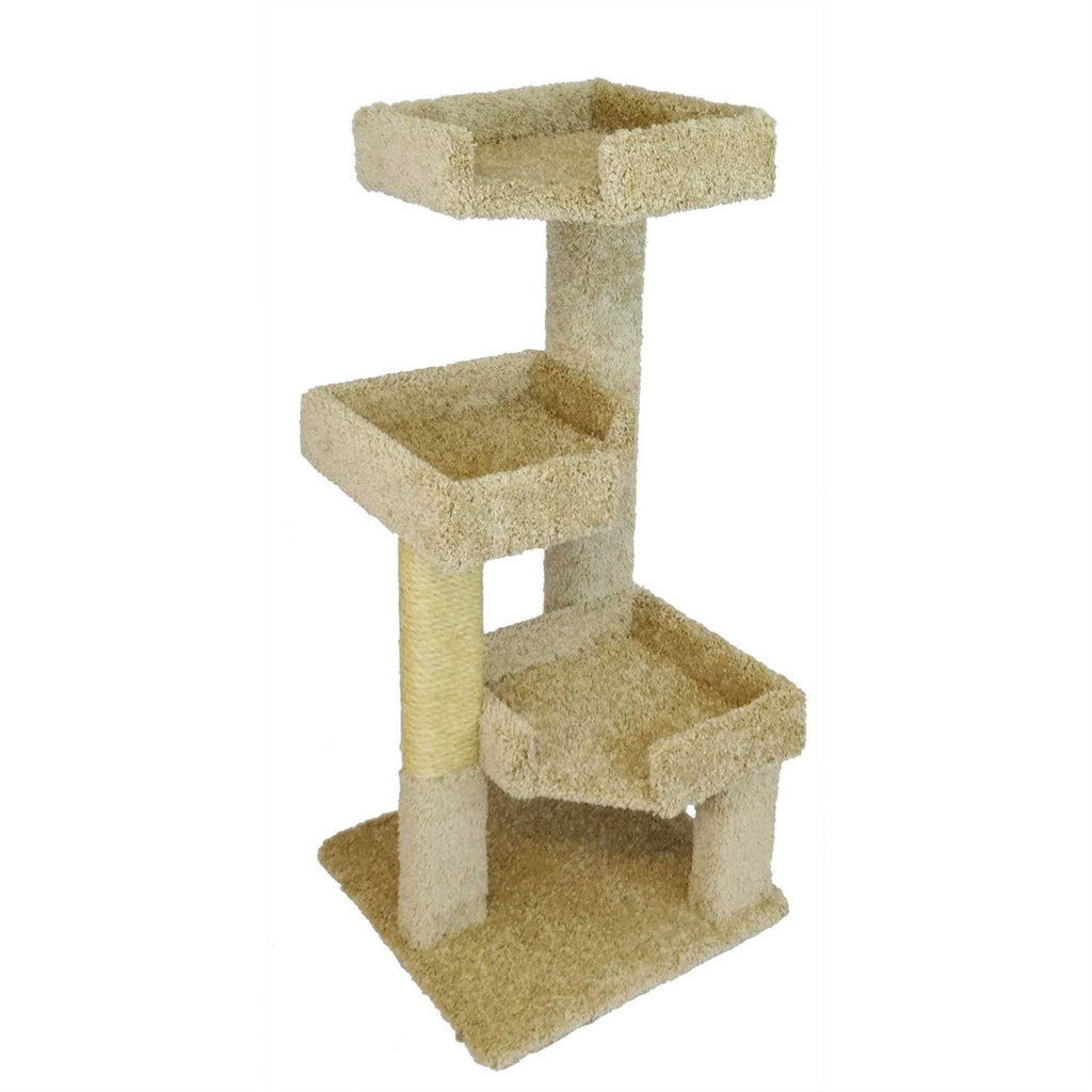 Solid Wood Triple Kitty Pad Cat Condos C995678