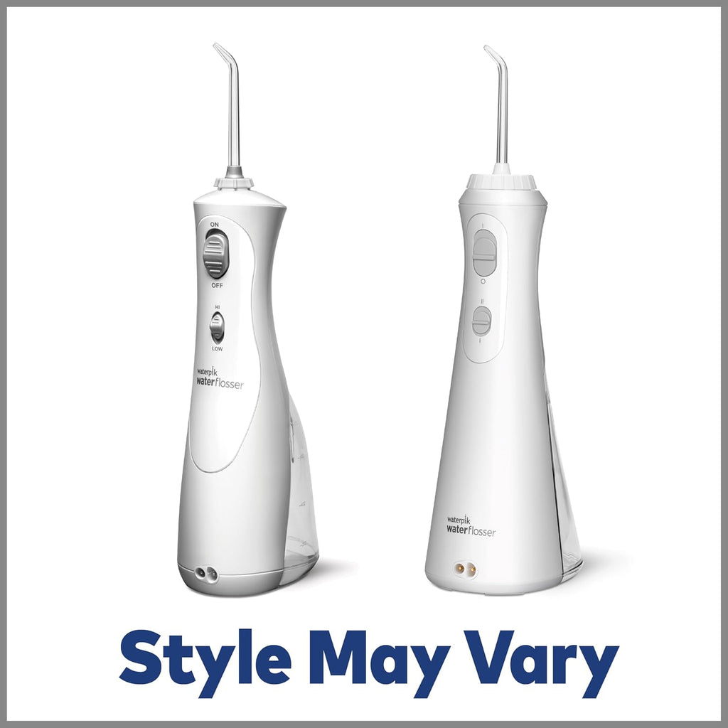 Cordless Plus Water Flosser with 4 Flossing Tips, Rechargeable, White F702617
