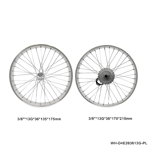 26" Internal 3 Speed Aluminum Double Polish FAT Rim Wheel Set L33949