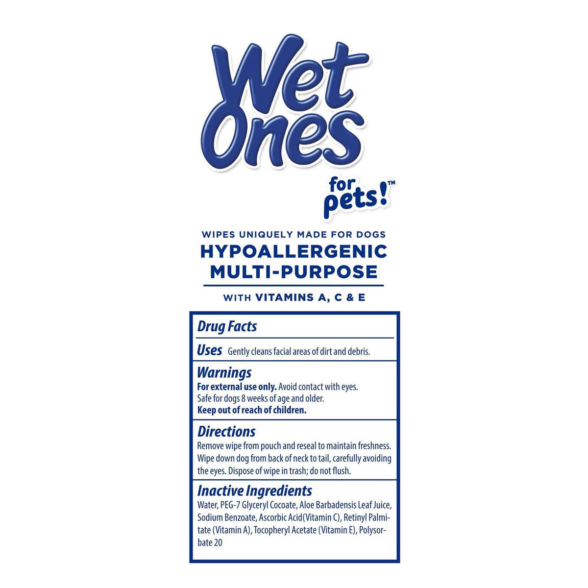 Hypoallergenic Multi-Purpose Dog Wipes N2457