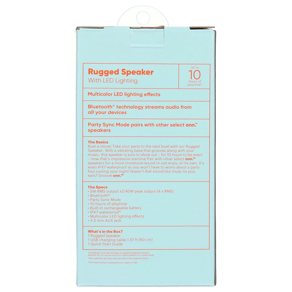 Medium Rugged Wireless Bluetooth Speaker, Black G614942