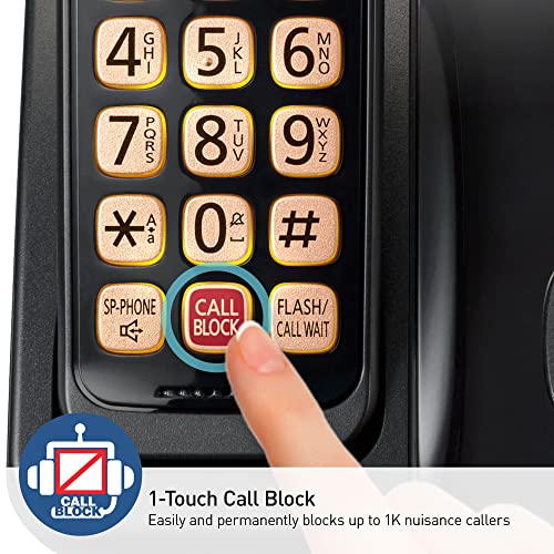Cordless Phone with 3 Handsets (Black) E7851