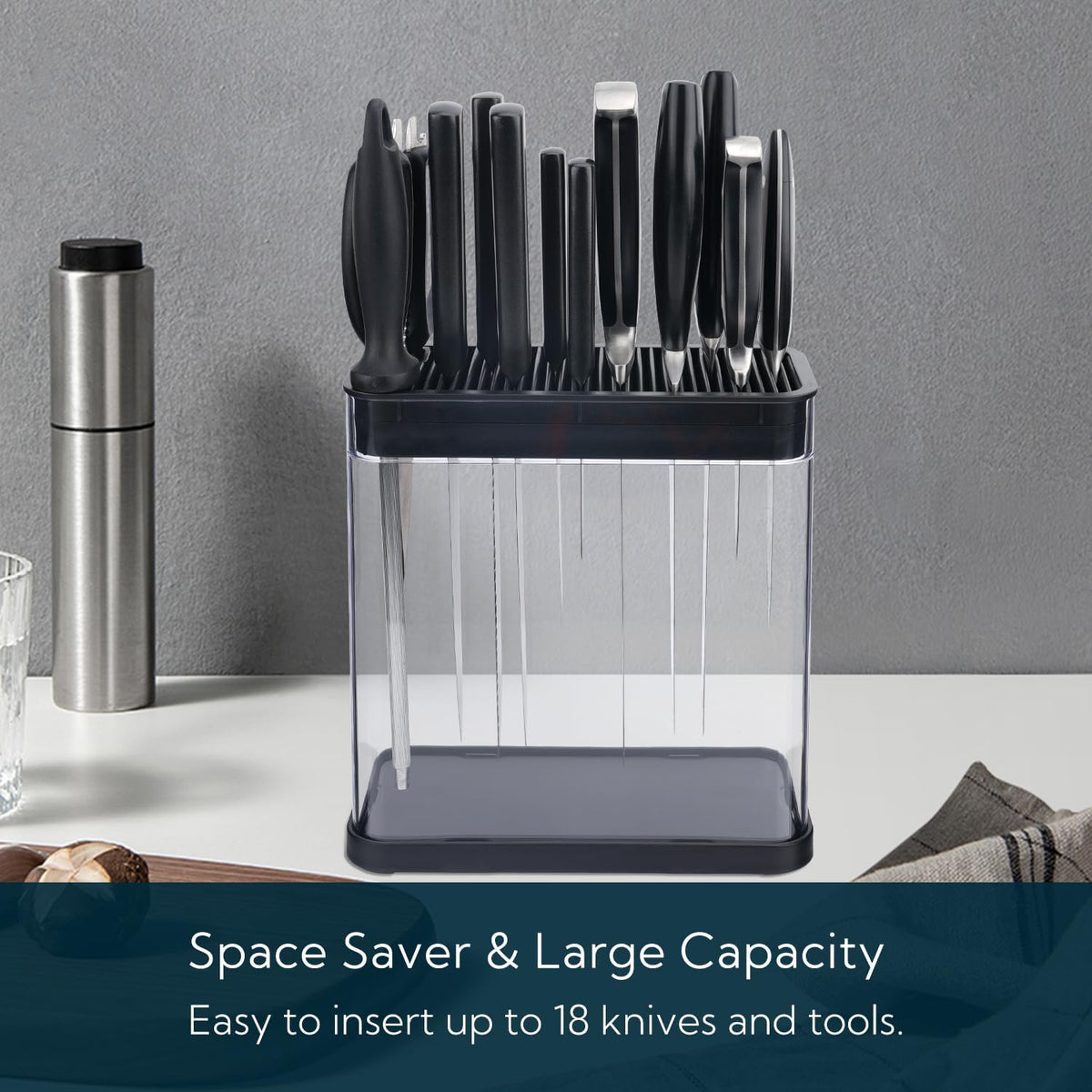 XL Bamboo Knife Block Holder 20 Slot K446942