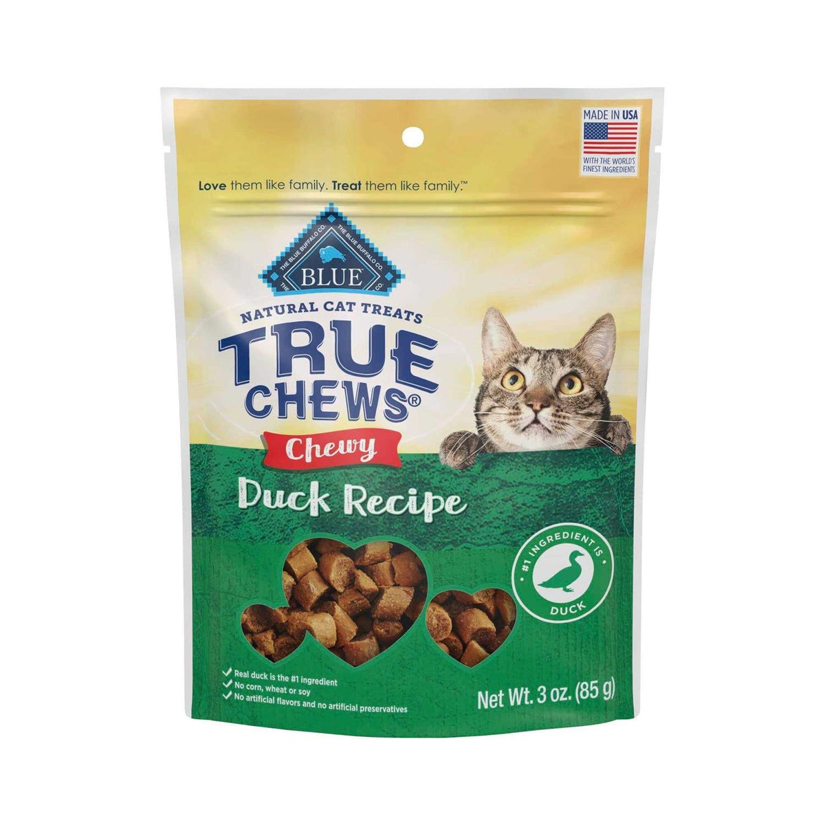 Natural Chewy Duck Cat Treats W16474