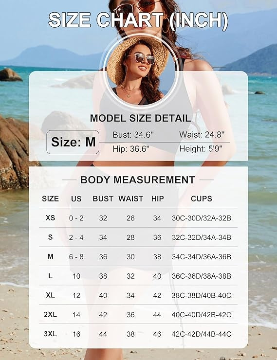 Mesh High Waisted Tummy Control Sarong Wraps Bikini Set