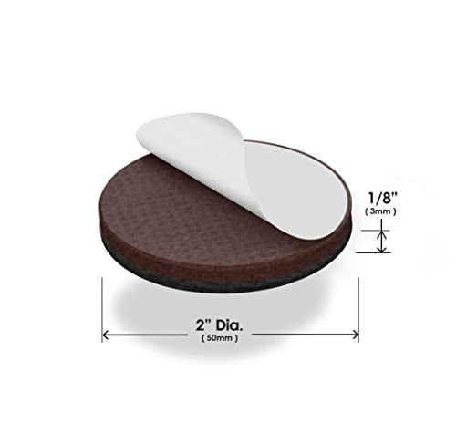 Set of 4 Black Self Adhesive Rubber Furniture Pads S2366