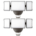 2 Pack 6500K 6000LM Black LED Motion Sensor Outdoor Flood Light Y756