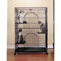 Black Foldable Cat Cage W42777