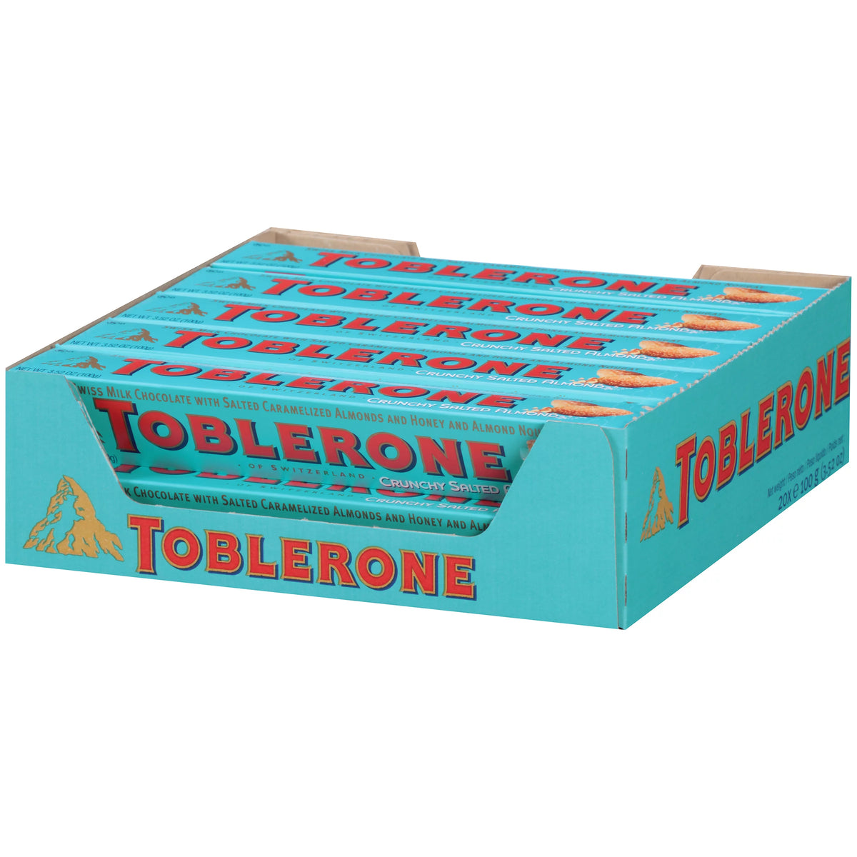 20x3.520 oz Chocolate Bar with Almond and Sea Salt G1691