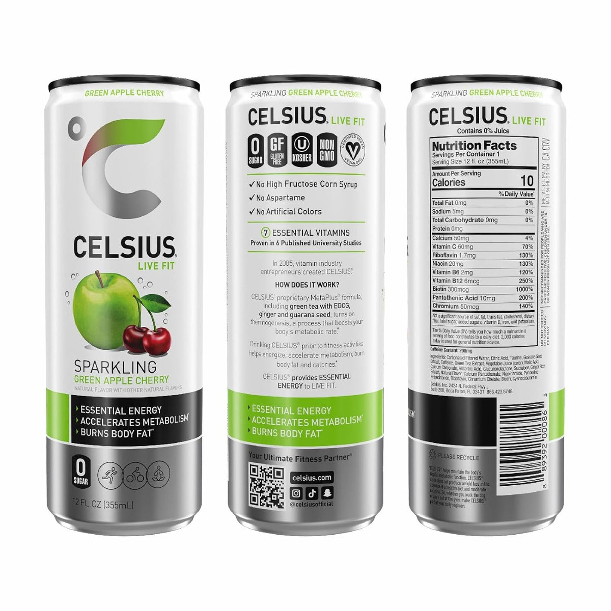 Green Apple Cherry 12oz B907