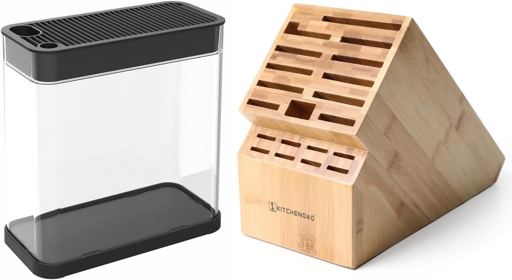XL Bamboo Knife Block Holder 20 Slot K446942