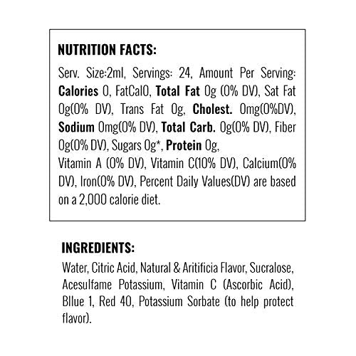 Fruit Juicy Red Liquid Water Enhancer (4 Bottles, Makes 96 Drinks) Y871