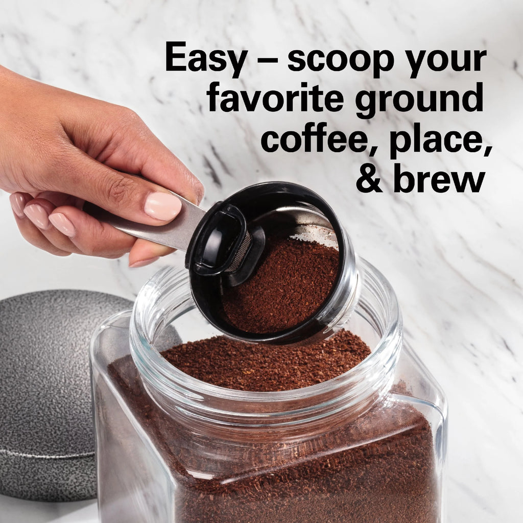 Single-Serve Coffee Maker, 14 oz., Stainless Steel R917800