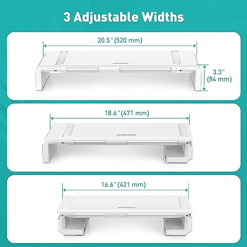 Black Dual Monitor Stand Riser with Drawer U74433