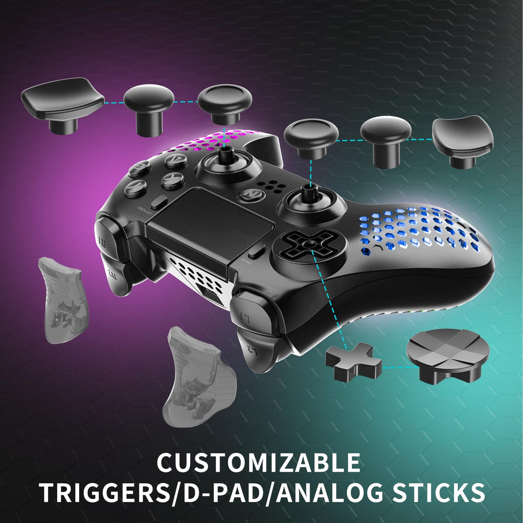 RGB Wireless Controller for PS4/PS5/PC/Android/iOS T615139