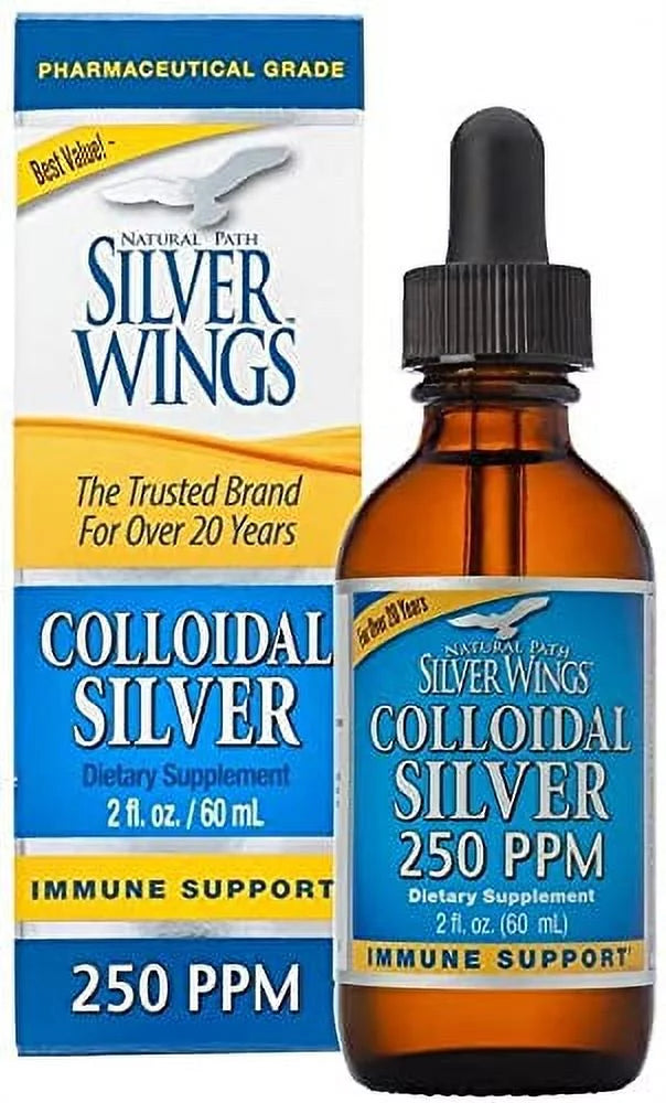 Colloidal Silver Bottle 8Oz 250PPM with Dropper 2Oz N37224