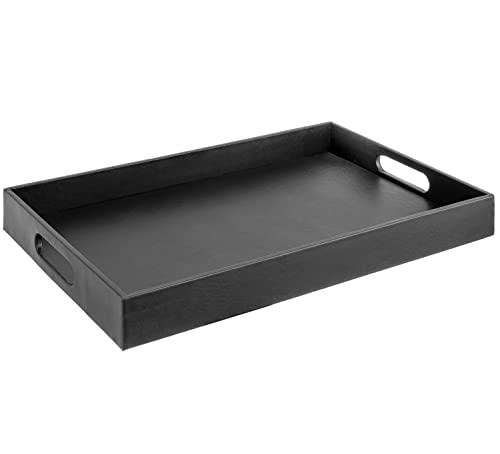 White Marble Faux Leather Decorative Tray P7749