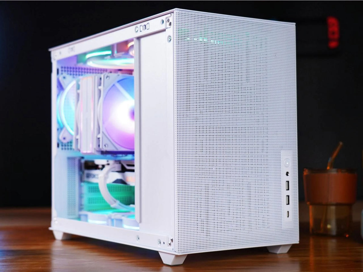 Mini Micro ATX Tower Computer Case with Tempered Glass Side U467383