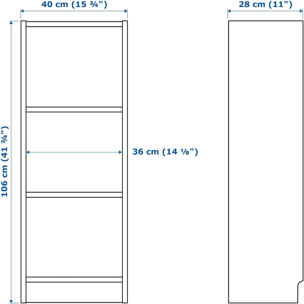 White Bookcase Y9352