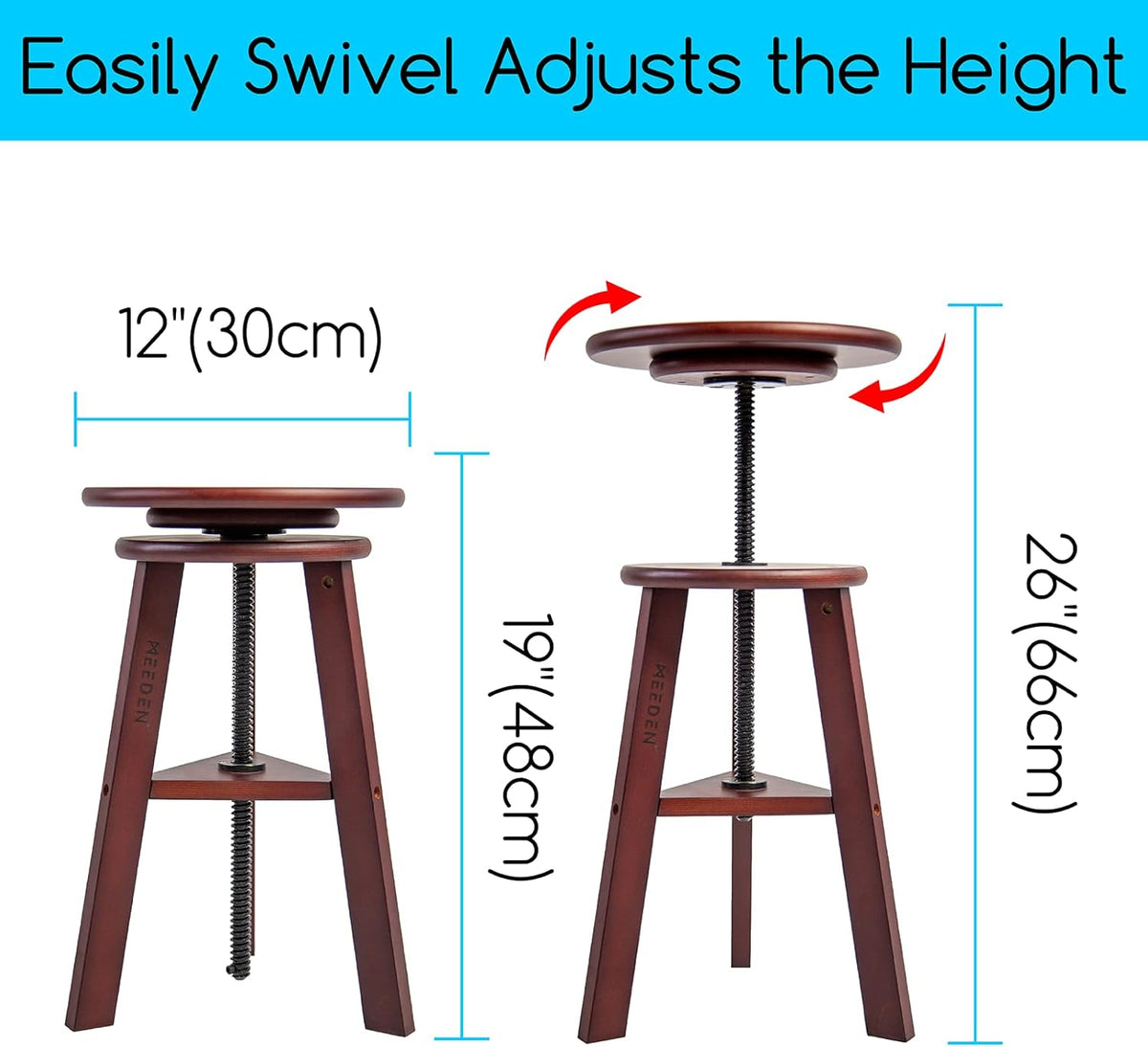 Extra-Large Wood Drafting Table and Wooden Stool K421714