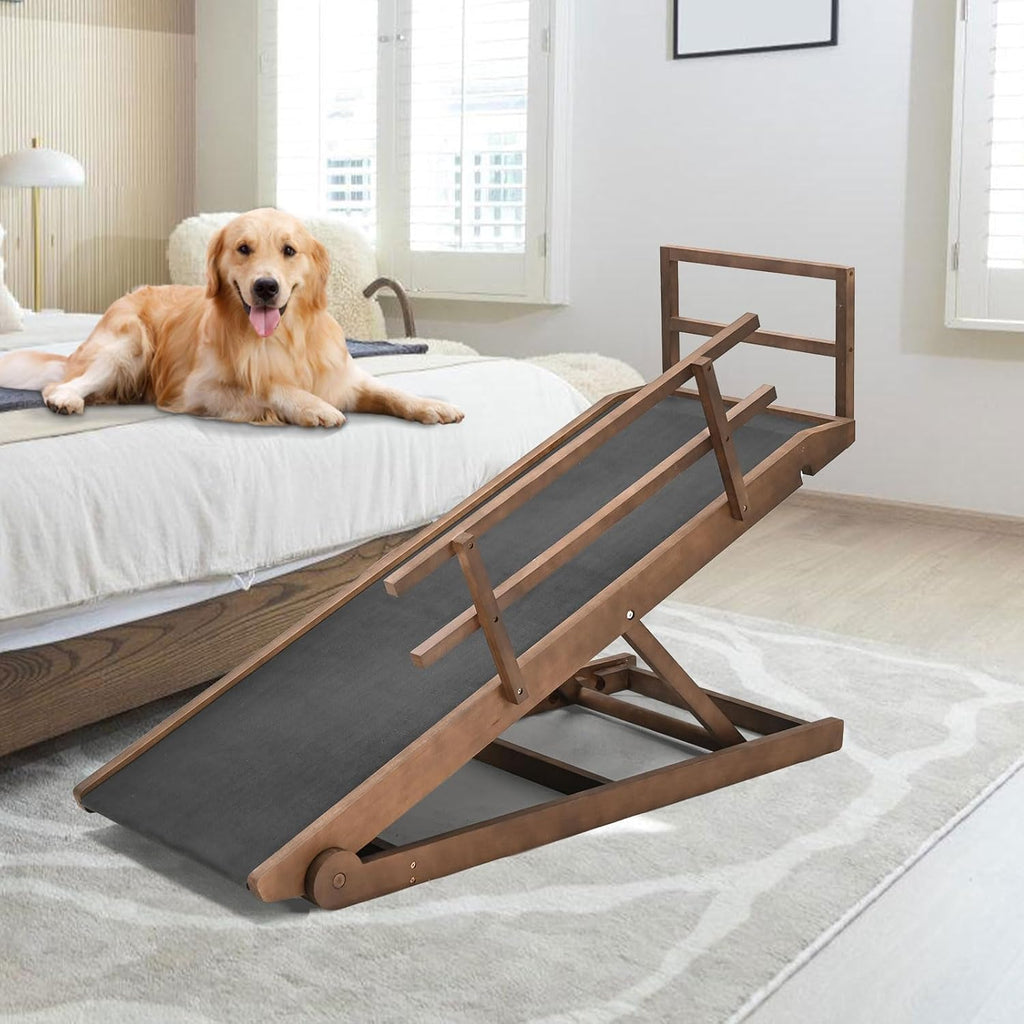 5 Level Adjustable Folding Wooden Pet Ramp L332