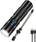 Rechargeable LED Flashlight, 1200 Lumens, 5000mAh Battery, Waterproof, Handheld, Tactical S25805