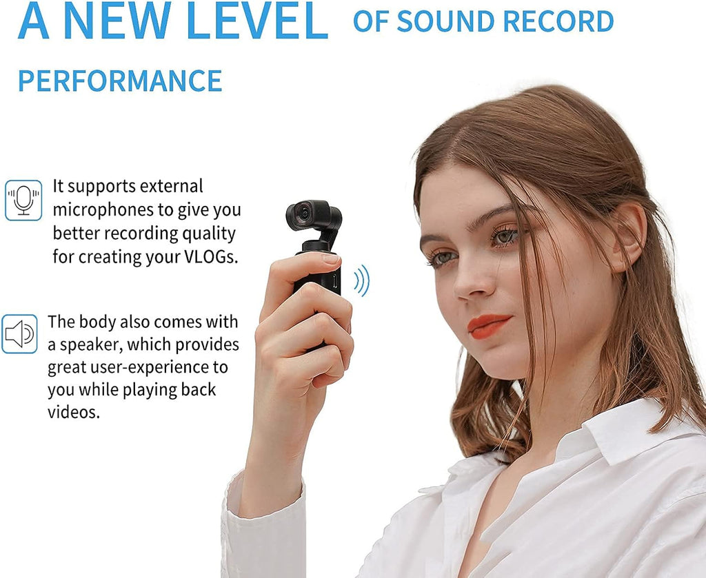 Action Camera 4K 60FPS 12MP with 3-Axis Gimbal Stabilizer, 130° Wide Angle, 1.3" Touch Screen, WiFi X19120