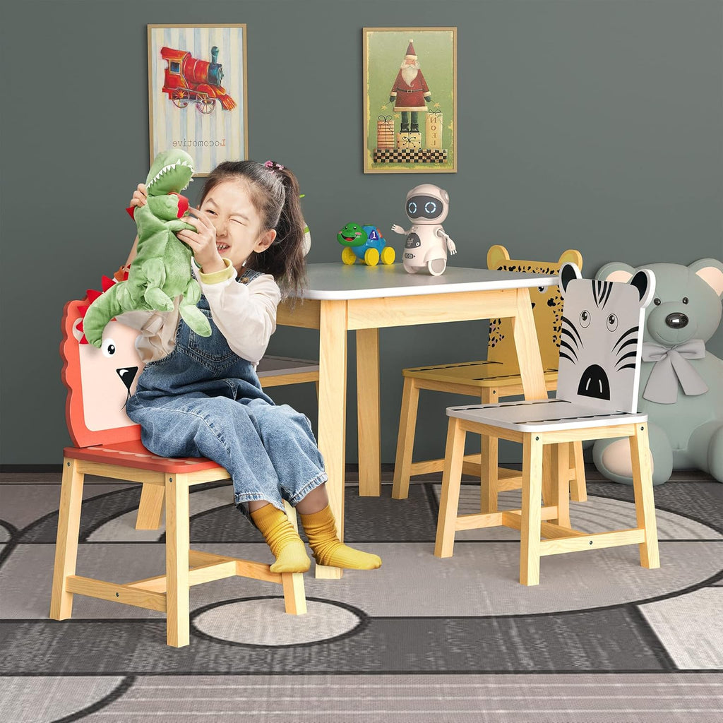 Wooden Children's Table and Four Chairs N597
