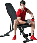 Adjustable Weight Bench 330 lbs Capacity Decline Incline Flat Folding Bench W199