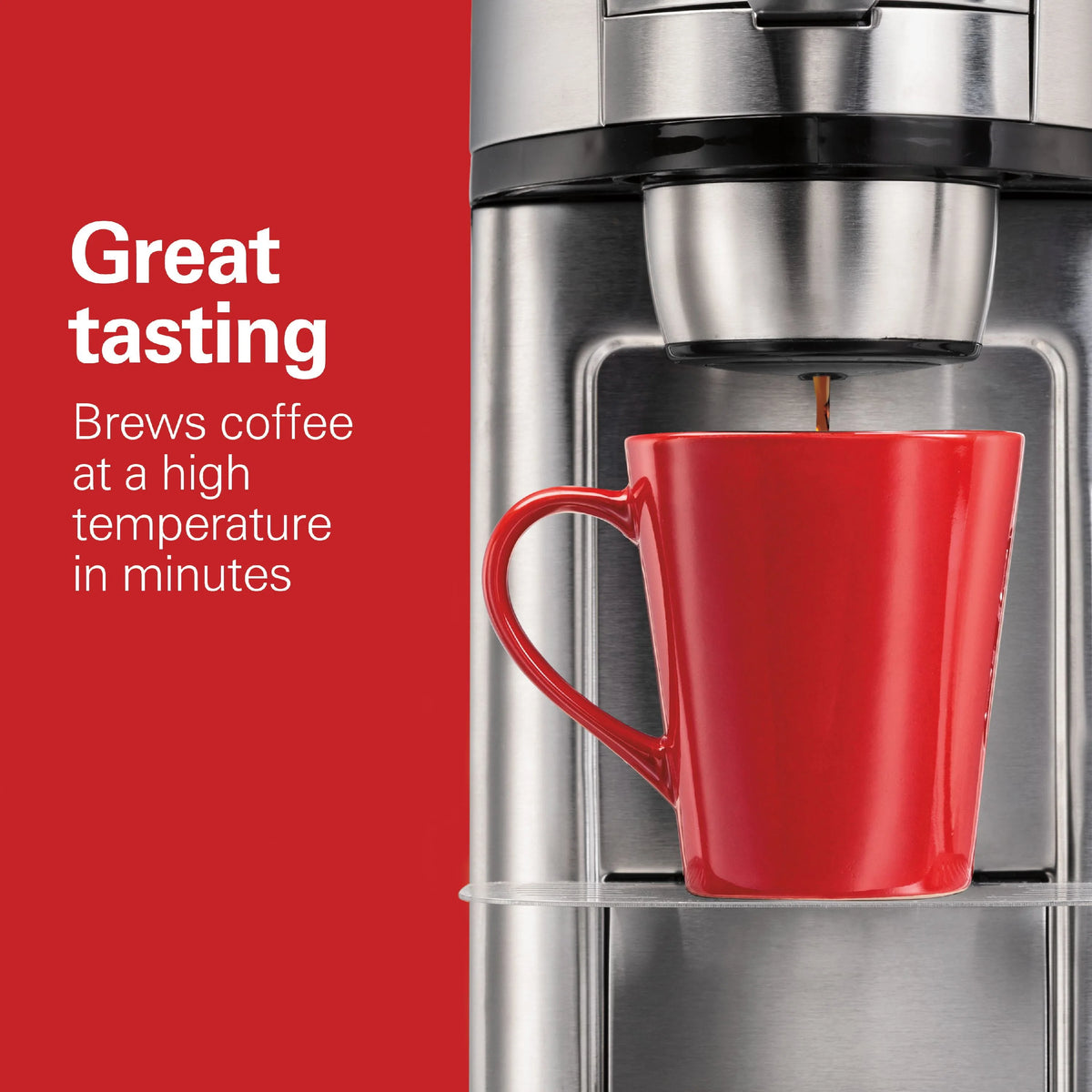 Single-Serve Coffee Maker, 14 oz., Stainless Steel R917800