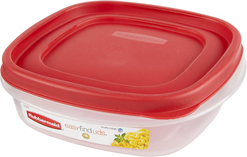 3 Cup Red Food Storage Container T974