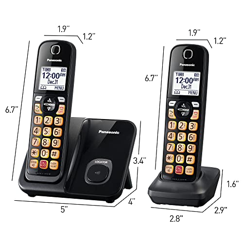 Cordless Phone with 3 Handsets (Black) E7851