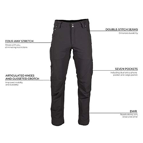 Relaxed Fit Lightweight Water Resistant Cargo Pants with 4-Way Stretch I73889