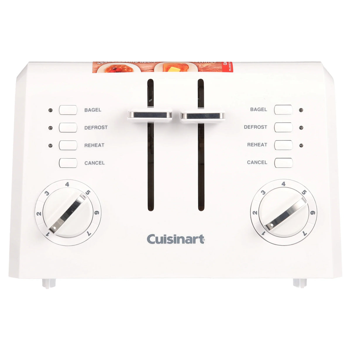 4 Slice Compact Plastic Toaster Y16708