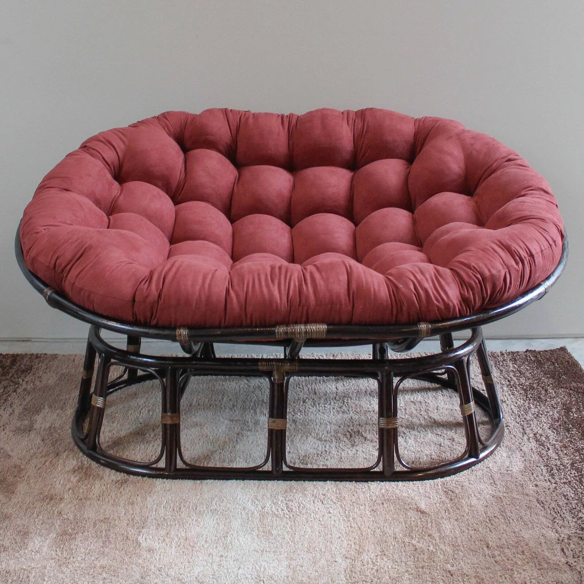 Double Papasan Chair with Micro Suede Cushion Y796