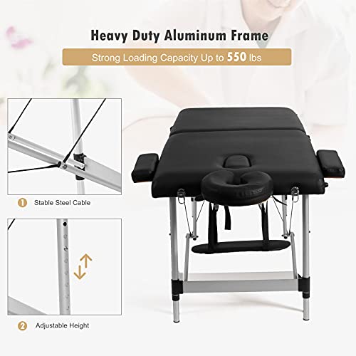 84" Portable Massage Bed with Carry Case A42862