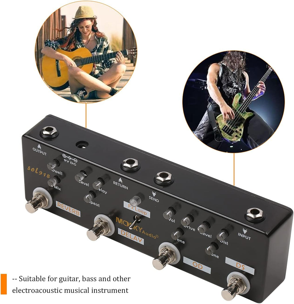 5-in-1 Multi Effect Guitar Pedal L4753