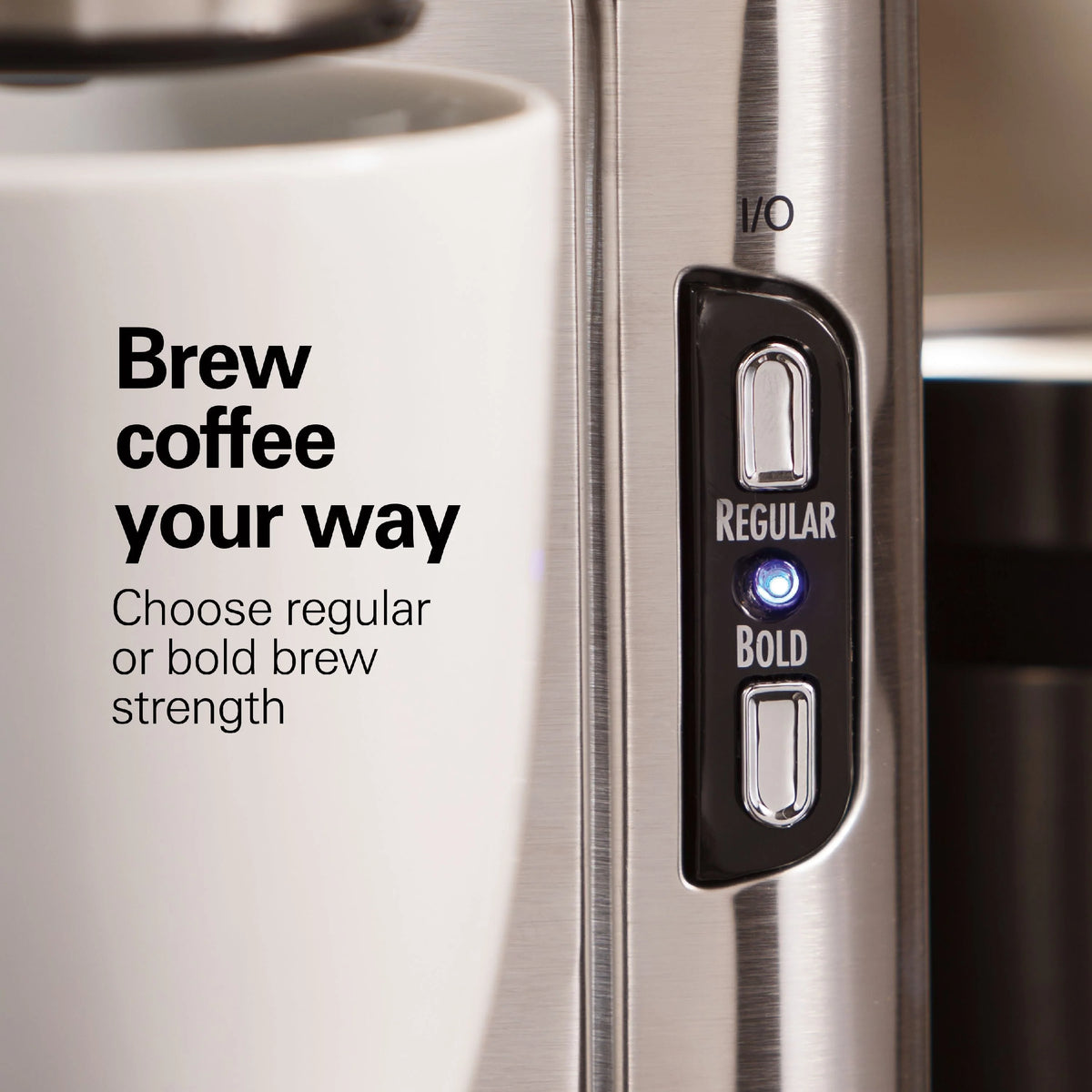 Single-Serve Coffee Maker, 14 oz., Stainless Steel R917800