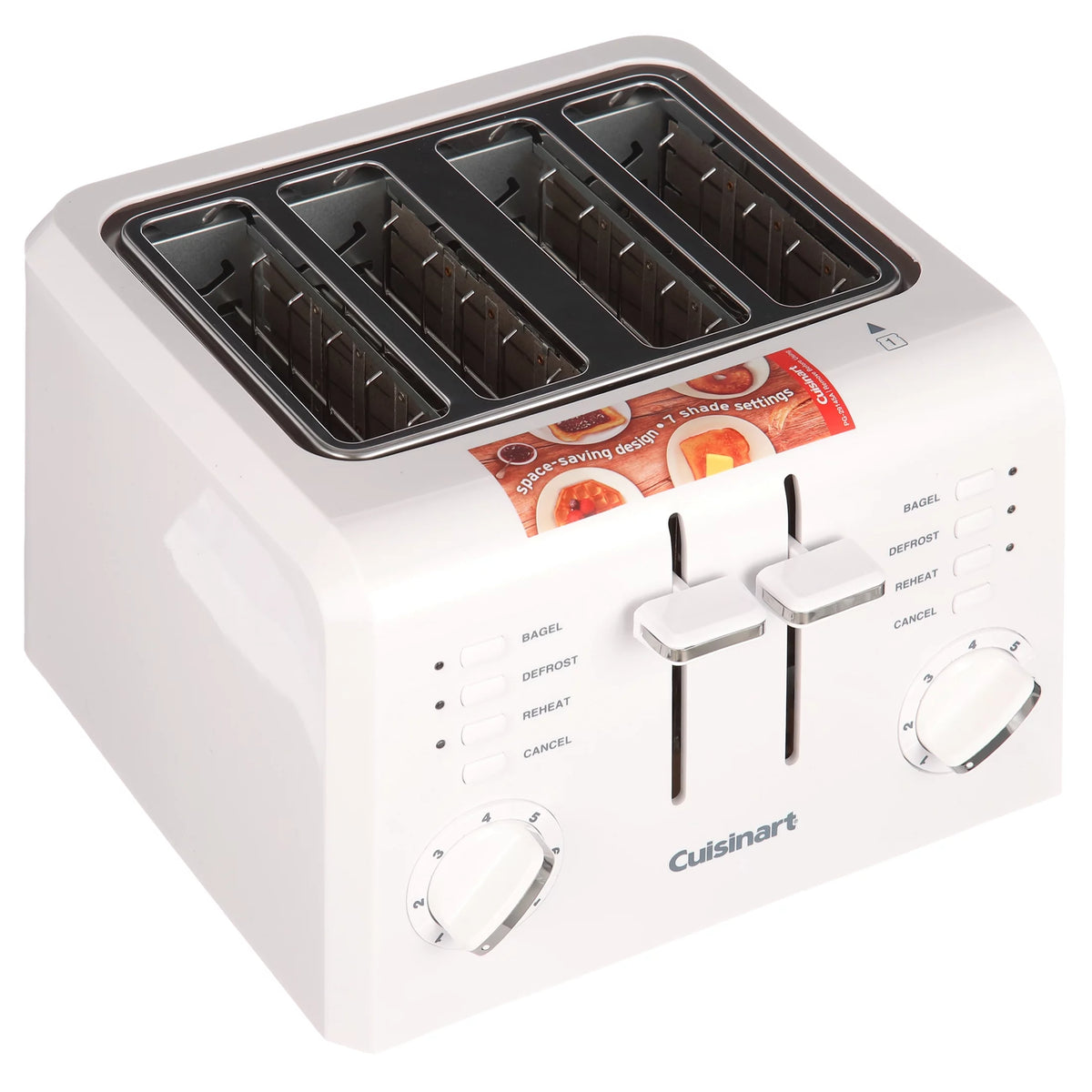 4 Slice Compact Plastic Toaster Y16708